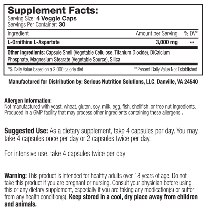 Liver Assist XT & L-Ornithine L-Aspartate Stack Serious Nutrition