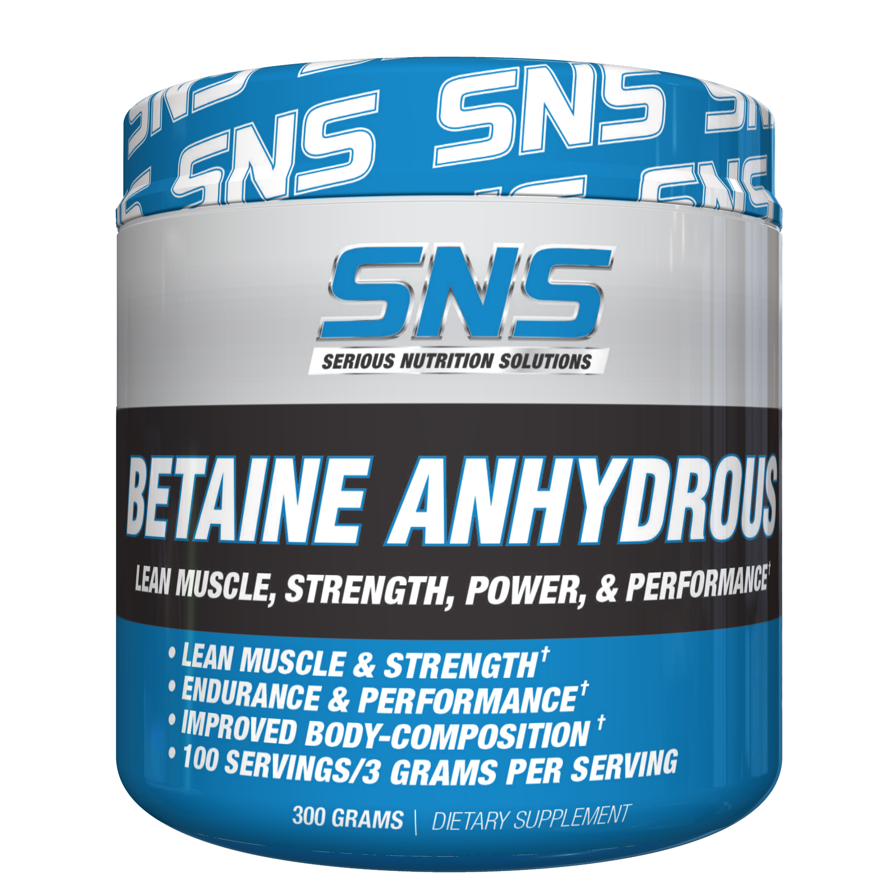 Betaine Anhydrous 300 Grams Serious Nutrition Solutions